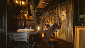 Family Chalet, Patio | Living area