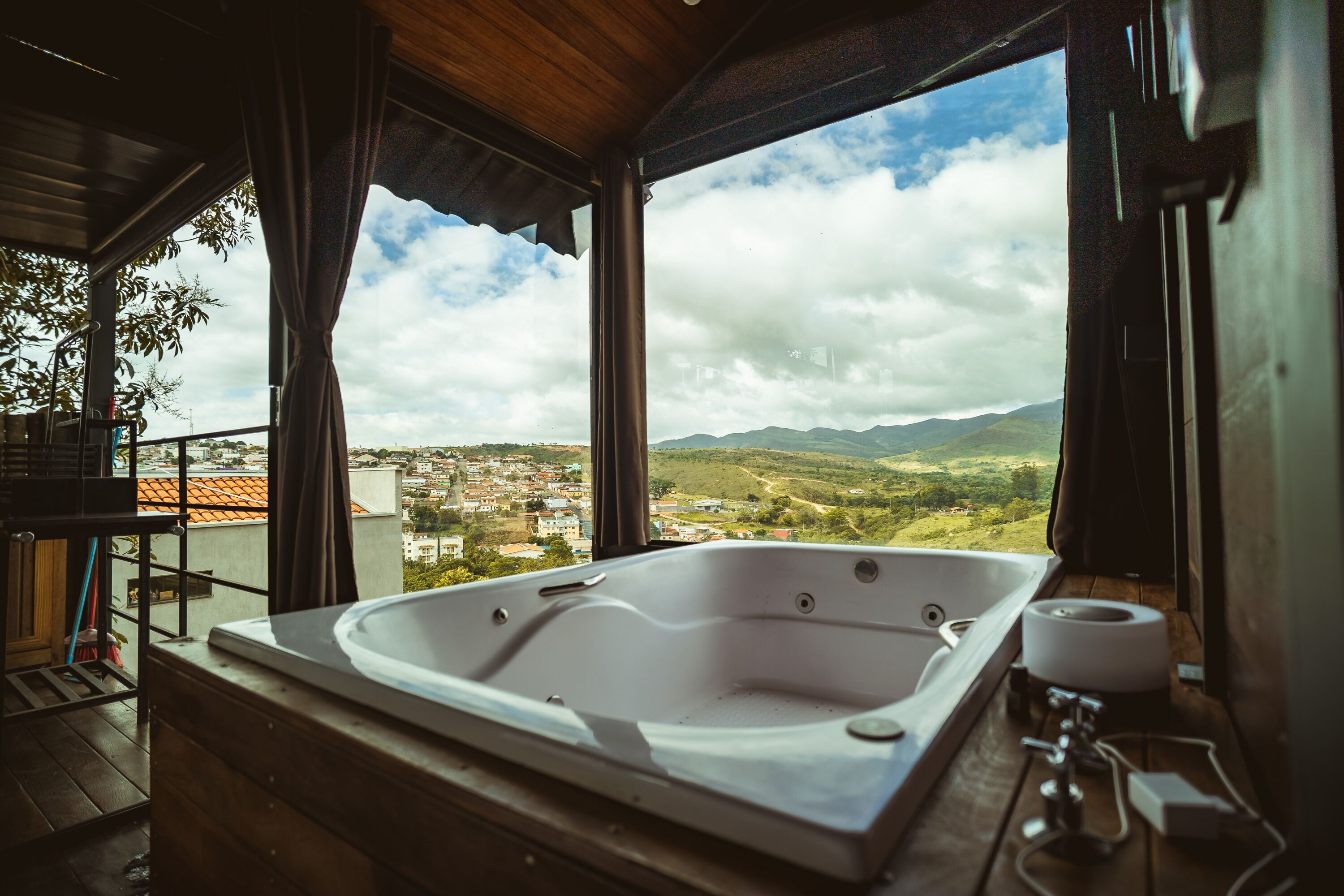 Family Chalet, Patio | Private spa tub