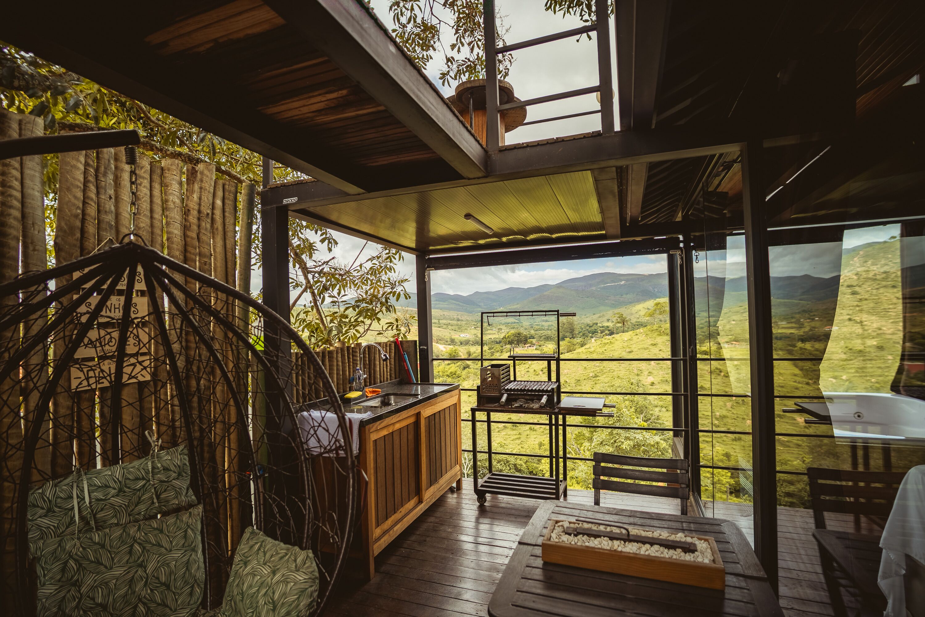 Family Chalet, Patio | Living area