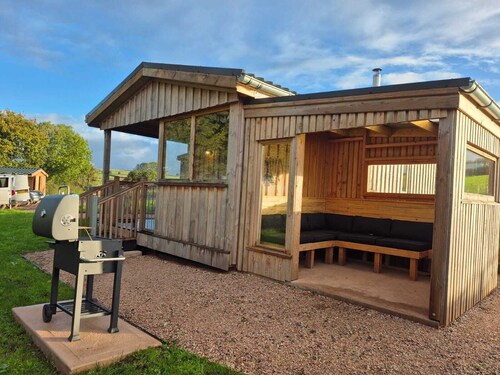 Comfy cabin on our family farm in Devon