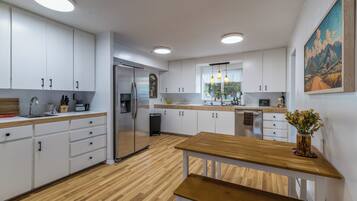 Microwave, oven, stovetop, dishwasher