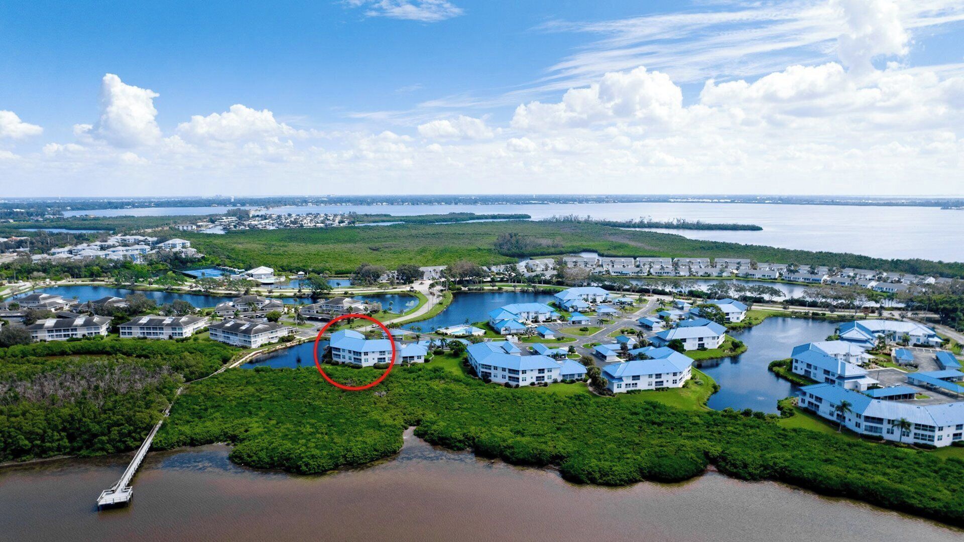 Arial view towards Bradenton