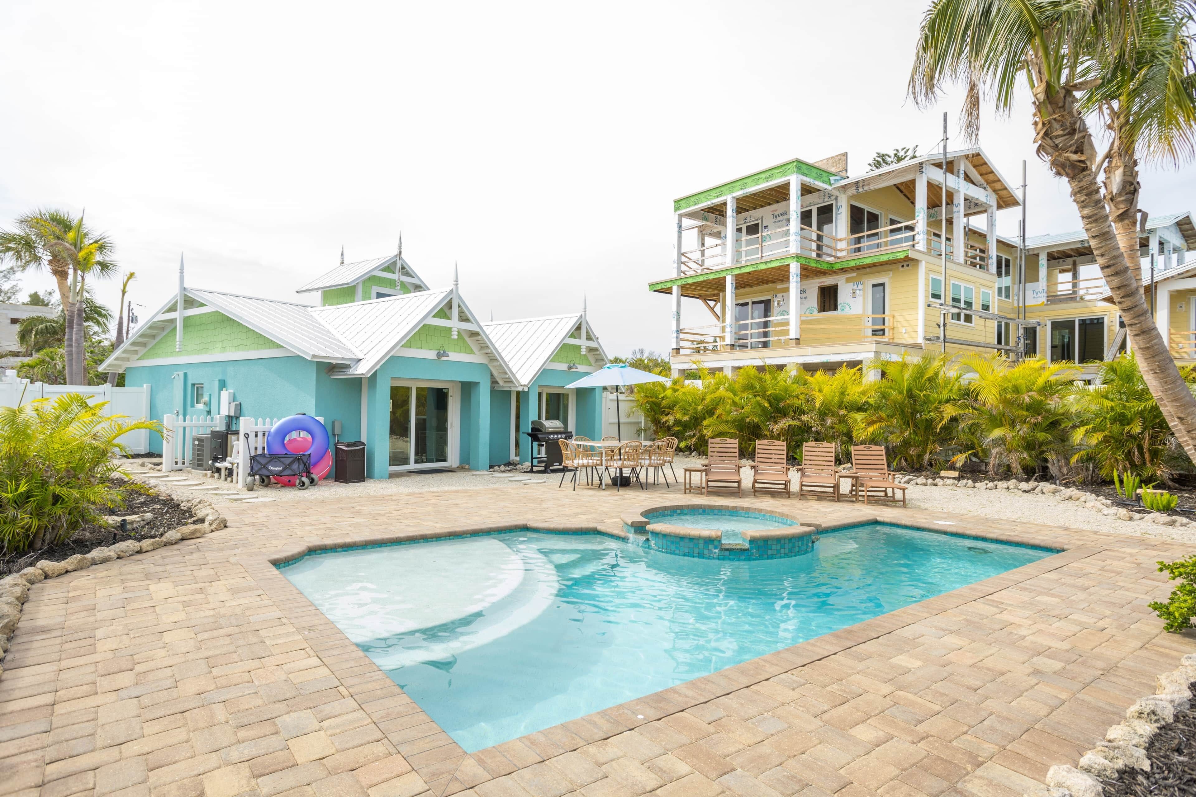 Et oppvarmet basseng