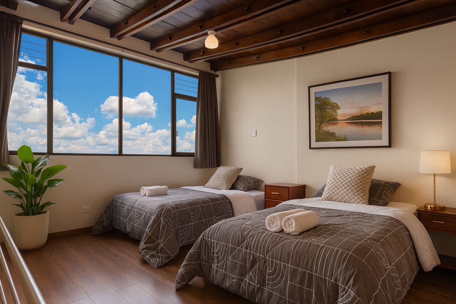 1 bedroom, iron/ironing board, Internet, bed sheets