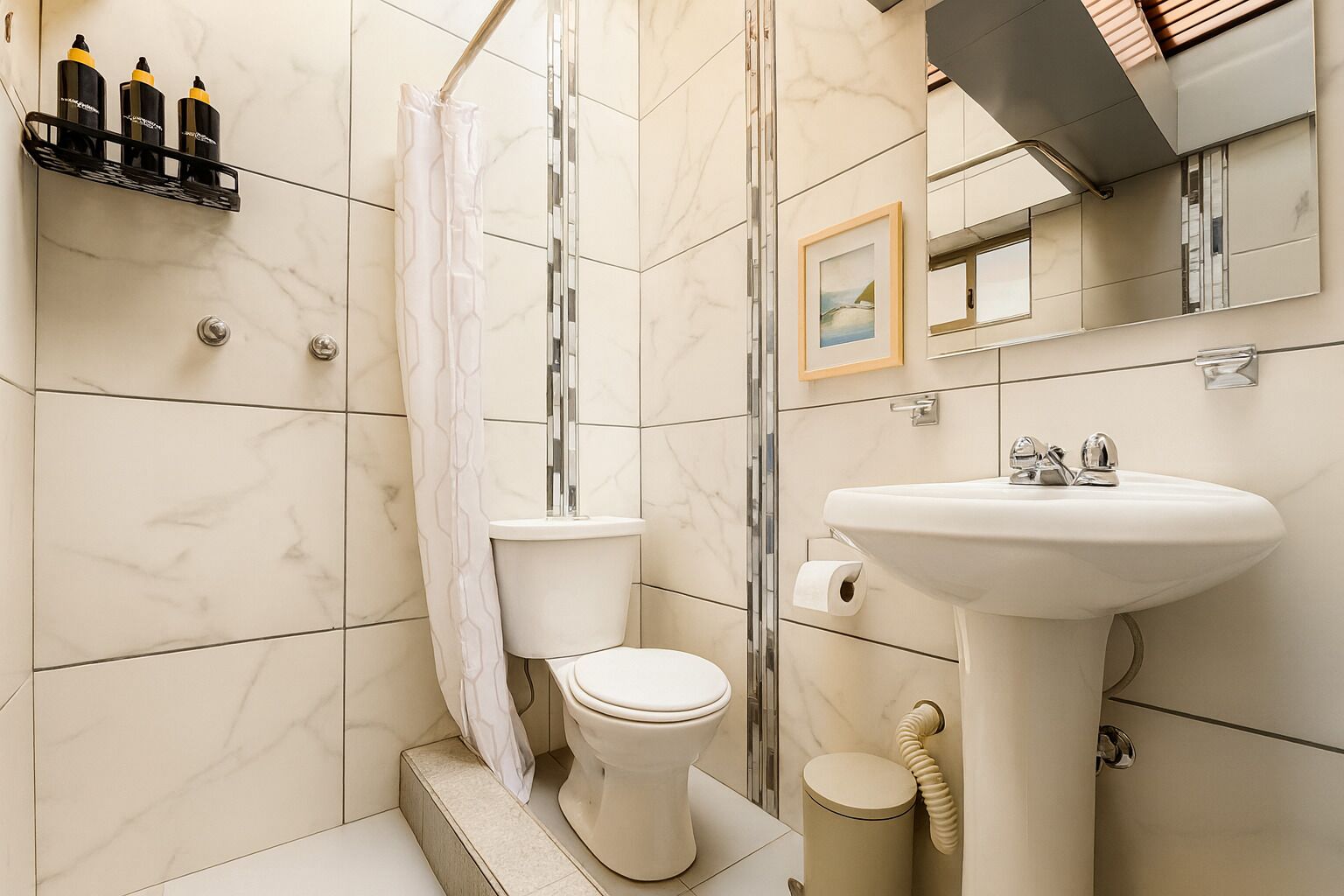 Towels, soap, toilet paper