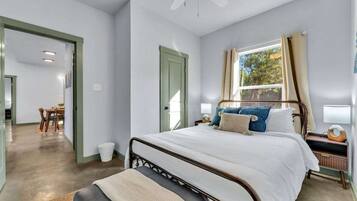 3 bedrooms, iron/ironing board, travel cot, WiFi