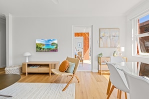 Apartment | Living area - Gorgeous 3-bed Manly Pad, Short Walk to the Beach (Sydney)