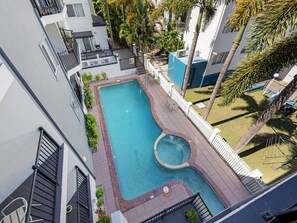 Apartment | Pool | Outdoor pool - 2-bed Escape With Pool, Steps From Torquay Beach (Hervey Bay)