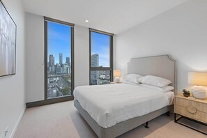 Apartment | 1 bedroom, laptop workspace, iron/ironing board, bed sheets - 1-bed Resort With Study and Gym (Melbourne)