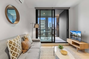 Apartment | Living area - 1-bed Resort With Study and Gym (Melbourne)