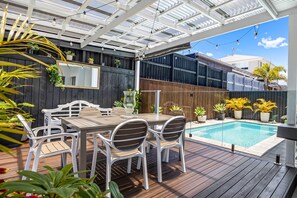 Apartment | Pool | Outdoor pool - Premium 4-bed Coastal Escape With BBQ and Pool (Sunshine Coast)