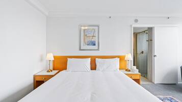 Apartment | 1 Schlafzimmer, laptopgeeigneter Arbeitsplatz, Bügeleisen/Bügelbrett