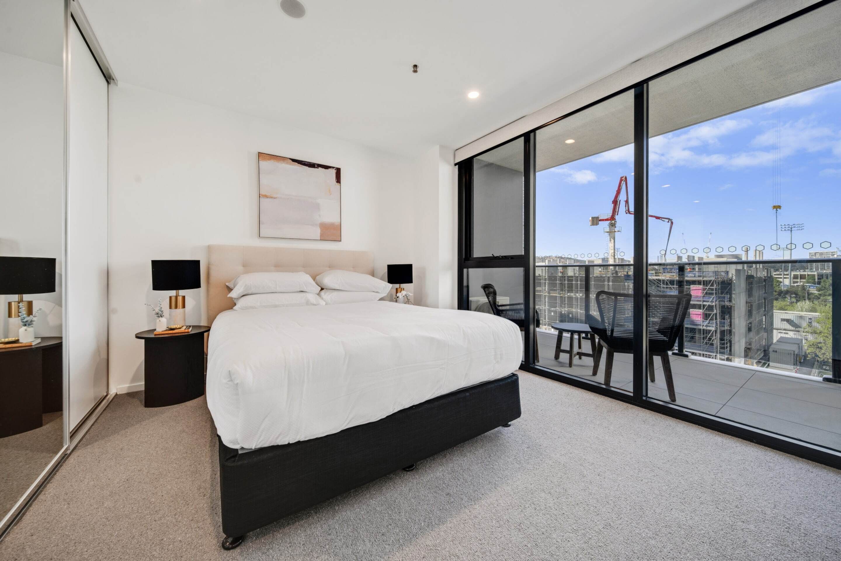 1 bedroom, iron/ironing board, bed sheets