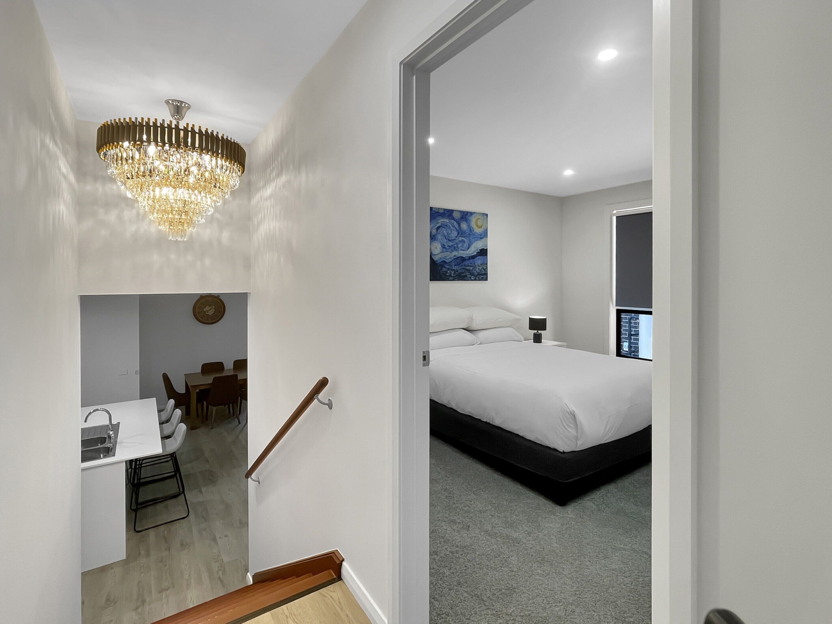 Apartemen | 4 kamar tidur, setrika/meja setrika, dan seprai linen