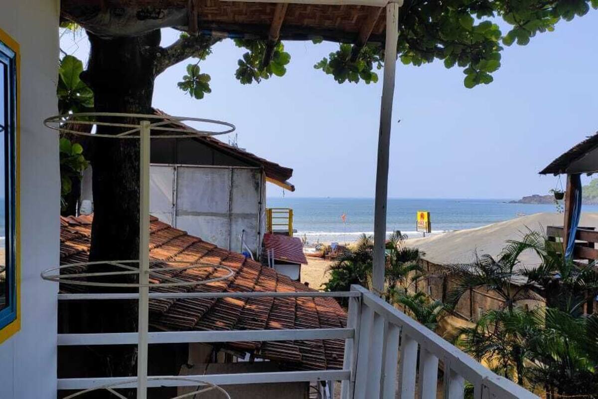 Deluxe-mökki, parveke, merinäköala | Ilmainen Wi-Fi