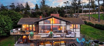 Oceanfront Home w/ Outdoor Dining, 2 Firepits + Steps to Beach Salish Sea Escape by Avantstay