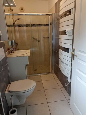 Shower, hair dryer