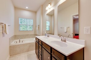 Hair dryer, towels - Room to Work + Relax! Spacious Unit Near Charlotte (Stallings)