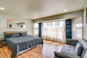 2 chambres, bureau, accès Internet, draps fournis