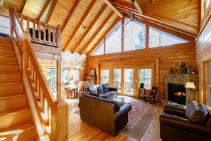 Smart TV, fireplace, printers