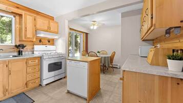 Microwave, oven, stovetop, dishwasher