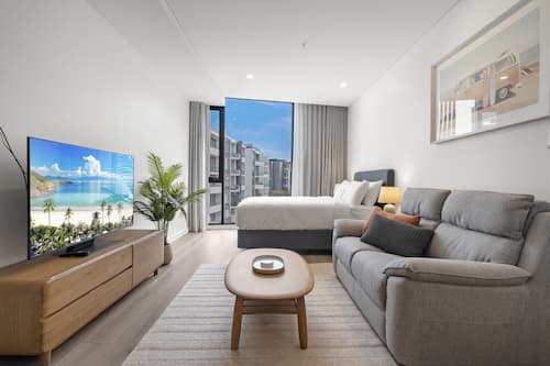 Apartment | 1 bedroom, iron/ironing board, bed sheets