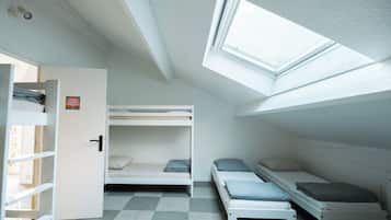 13 bedrooms, desk, iron/ironing board, travel crib