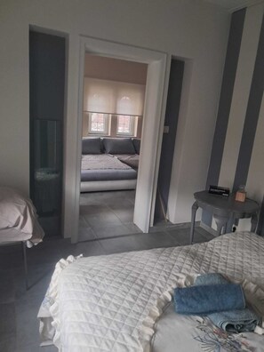 1 bedroom, iron/ironing board, internet, bed sheets