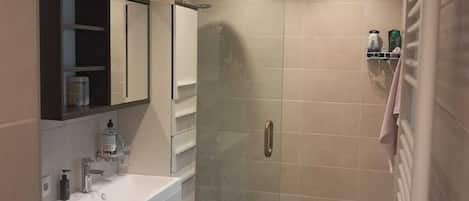 SĂšche-cheveux, serviettes fournies, savon, papier toilette