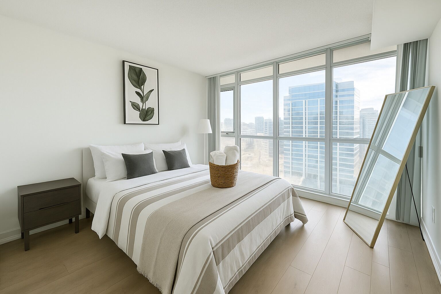 Laptop workspace, iron/ironing board, free WiFi, bed sheets