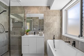 Apartment | Bathroom | Towels - Family-friendly Home With Private Pool and BBQ (Sunshine Coast)