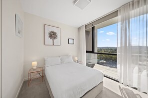 Apartemen | 2 kamar tidur, setrika/meja setrika, dan seprai linen