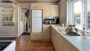 Coffee/tea maker, fridge, stovetop, cookware/dishes/utensils - 2 bedroom gorgeous home in østermarie (Østermarie)