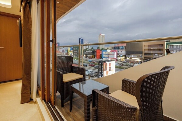 Uitzicht vanuit accommodatie