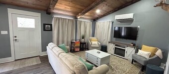 Charming house with quiet setting and outdoor space. 