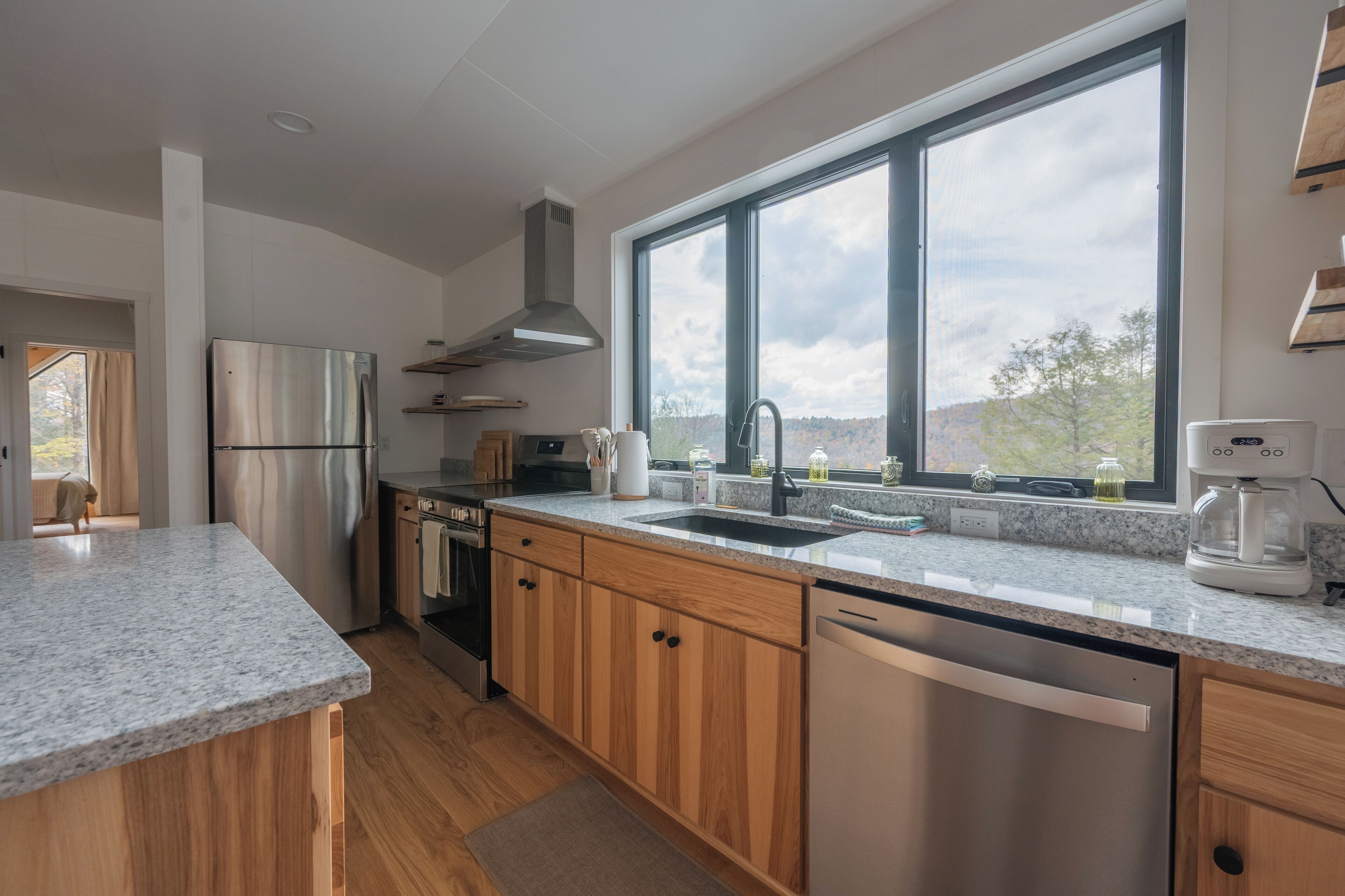 Horno, parrilla de estufa y lavavajillas 