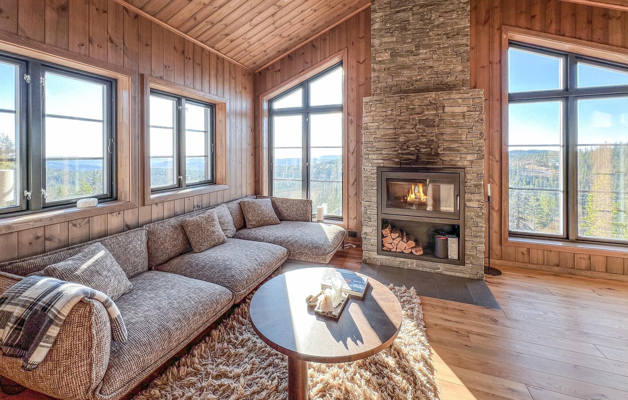 Smart-tv och eldstad