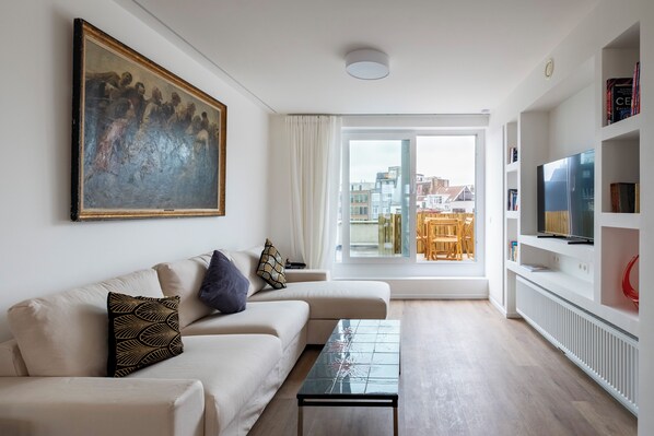 Comfort-Apartment, Stadtblick | Wohnbereich