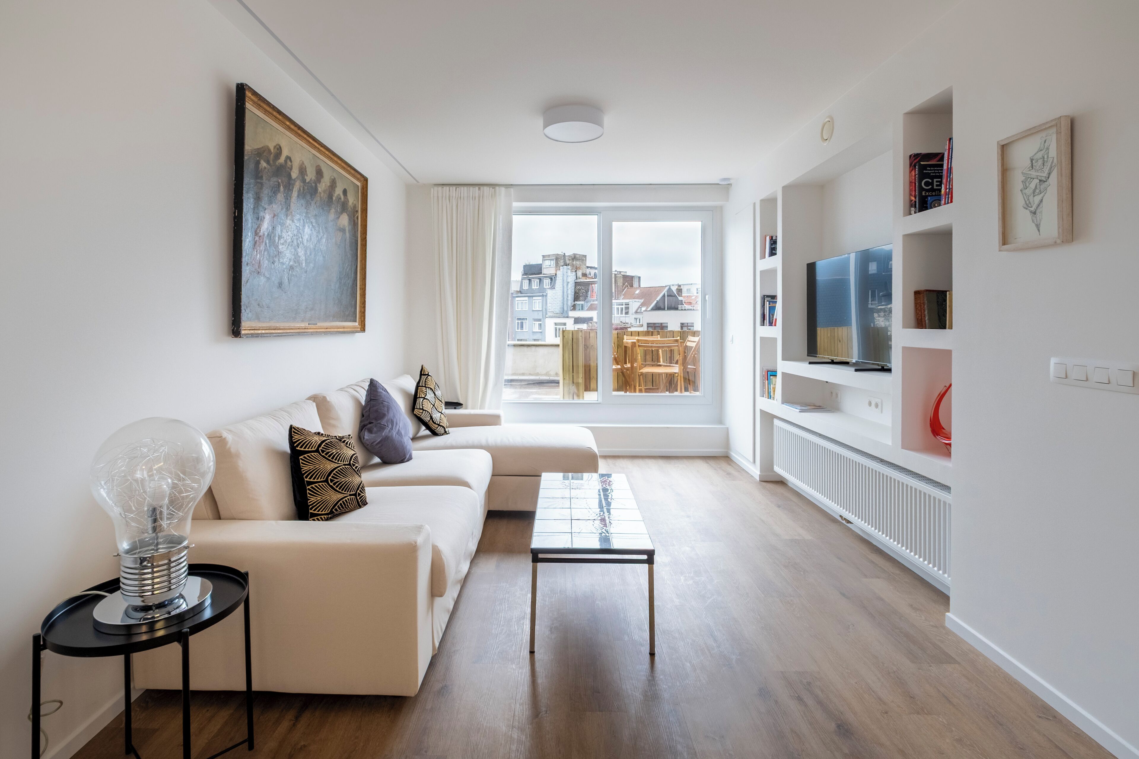 Comfort-Apartment, Stadtblick | Wohnbereich