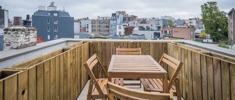 Comfort Apartment, City View | Terrace/patio