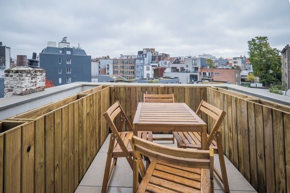 Comfort Apartment, City View | Terrace/patio