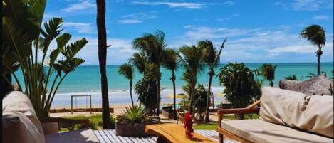 Outdoor banquet area