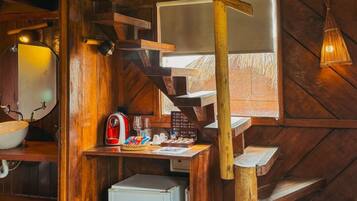 Cabane Deluxe, vue mer