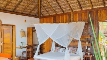 Family Bungalow, Sea View | Desk, laptop workspace, iron/ironing board, free WiFi