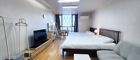 1 soverom, strykejern/-brett, wi-fi (inkludert) og sengetøy