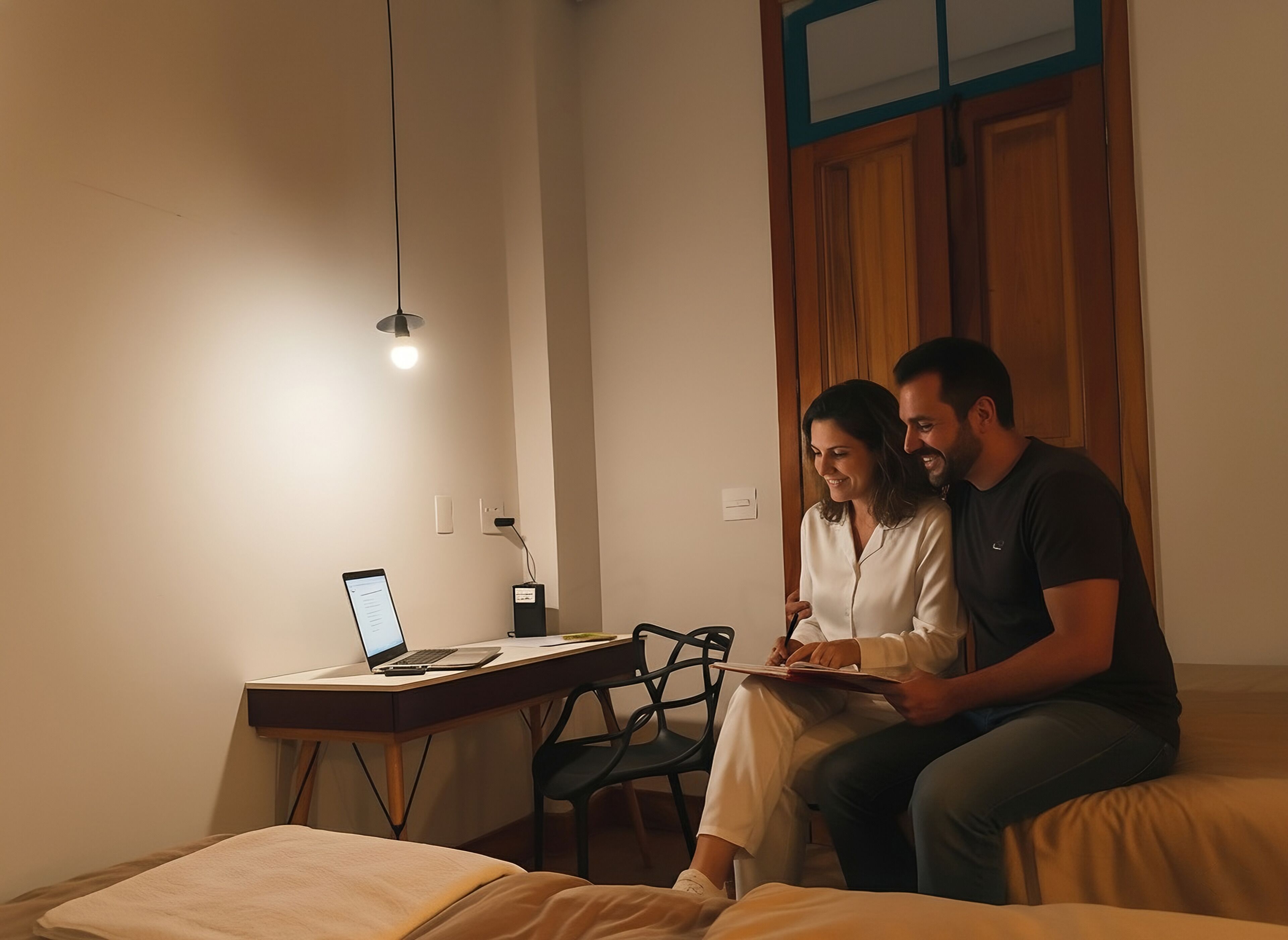 Bộ đồ giường kháng dị ứng, truy cập Internet không dây miễn phí 