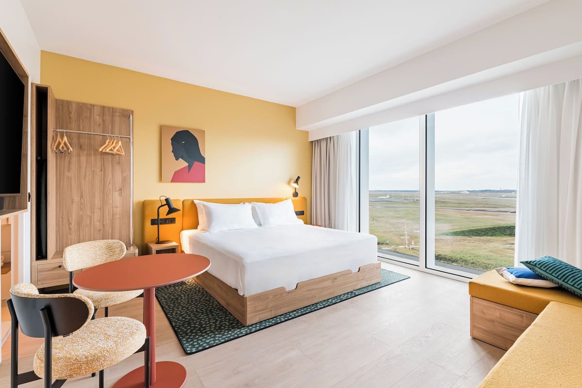 Room, 1 King Bed with Sofa bed (View) | Premium bedding, down duvets, pillow-top beds, in-room safe