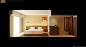 Room, 2 Twin Beds | Premium bedding, down comforters, pillowtop beds, in-room safe - Hampton by Hilton Bordeaux Merignac Airport (Merignac)