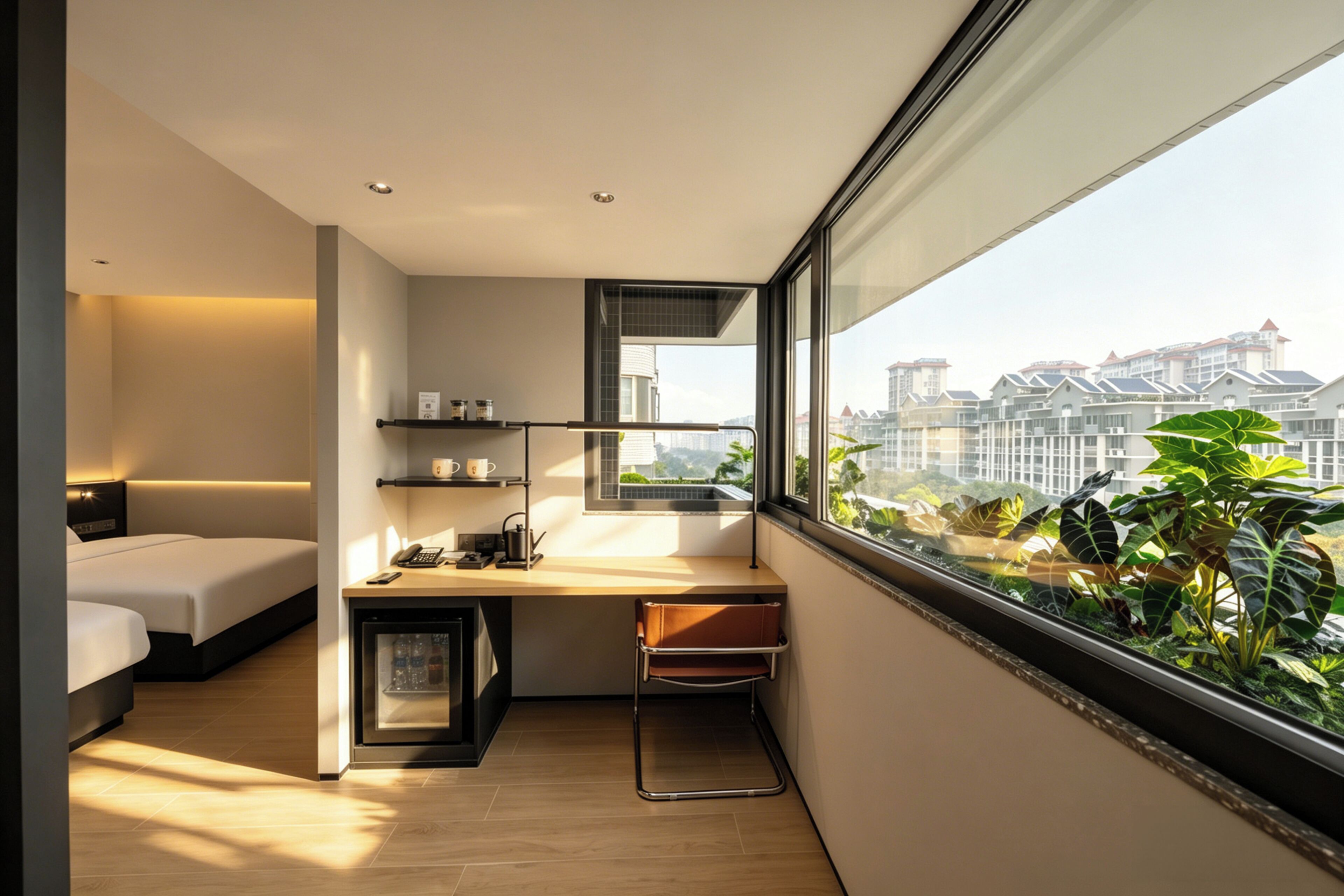 Superior Twin Room, Non Smoking, City View | Laptop workspace, soundproofing, free WiFi