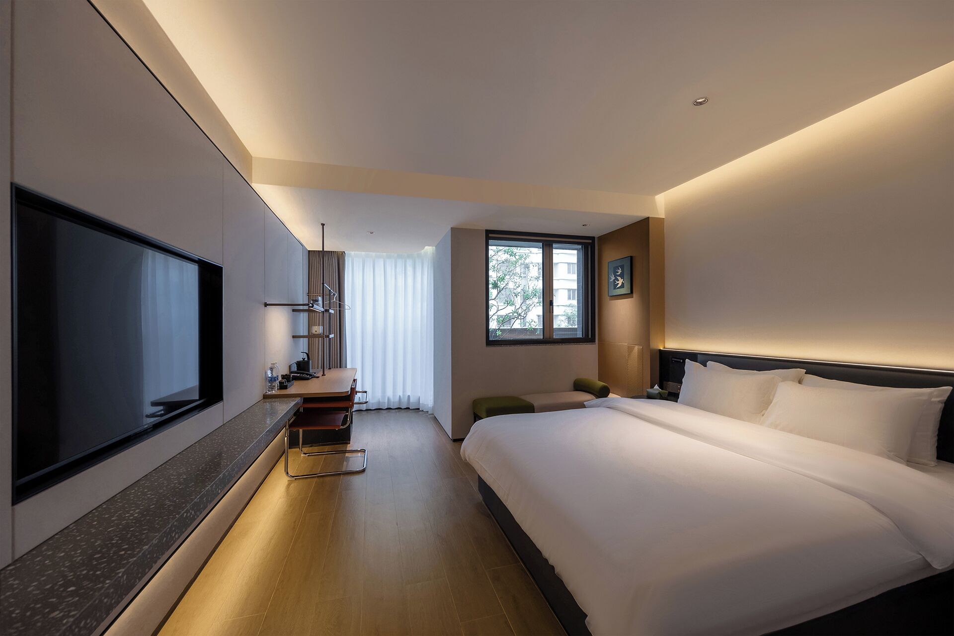 Dobbeltrom – superior, ikke-røyk, hageutsikt | Skrivebord for bærbar PC og wi-fi (inkludert)